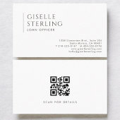Leningsfunctionaris Moderne Professionele QR-code Visitekaartje