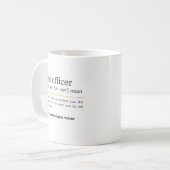 Leningsfunctionaris zelfstandig naamwoord definiti koffiemok (Voorkant links)