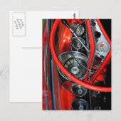 Lenkrad vom Oldtimer Briefkaart (Voorkant / Achterkant)