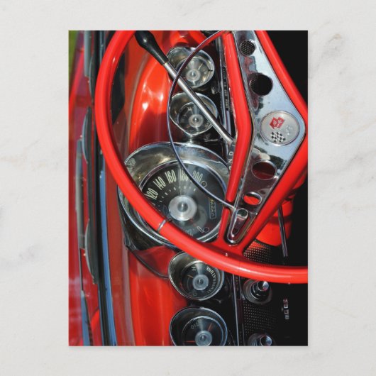 Lenkrad vom Oldtimer Briefkaart (Voorkant)