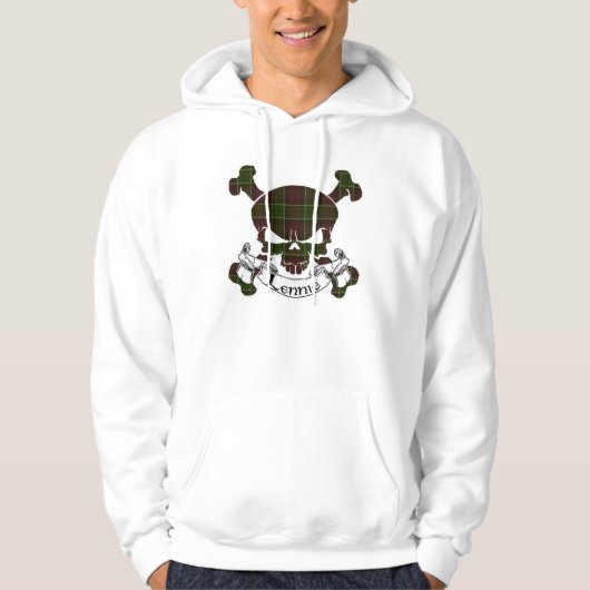 Lennie Tartan Skull Hoodie (Voorkant)