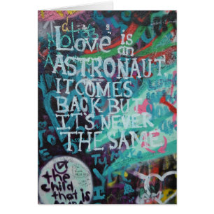 Lennon-muur, Liefde is als een astronaut graffiti