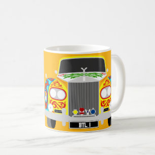 Lennon Painted Psychedelic Classic Car Koffiemok