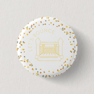 Lennon Waterverf Stippen Bounce House Button