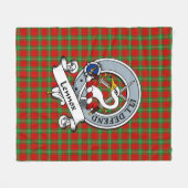 Lennox Clan Badge Tartan Pset Fleece Deken (Voorkant (Horizontaal))