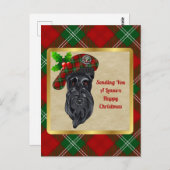 Lennox Clan Badge & Tartankerst Briefkaart (Voorkant / Achterkant)