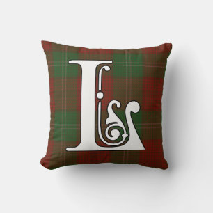 Lennox Clan Tartan Monogram Kussen