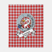 Lennox Dress Clan Badge Tartan Fleece Deken (Voorkant)