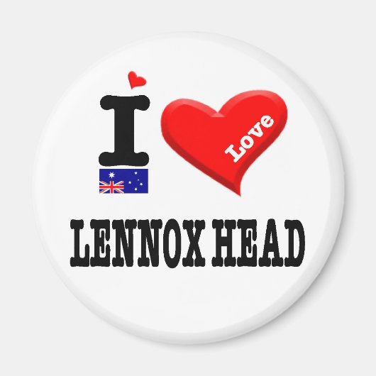 LENNOX HEAD - I Love Magneet (Voorkant)