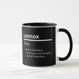 Lennox Jongensnaam Definitie Gepersonaliseerde Mok