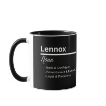Lennox Jongensnaam Definitie Gepersonaliseerde Mok