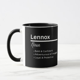 Lennox Jongensnaam Definitie Gepersonaliseerde Mok