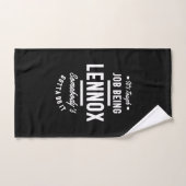 Lennox persoonlijke naam Birthday Handdoek (Handdoek)