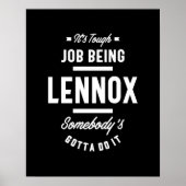 Lennox persoonlijke naam Birthday Poster (Voorkant)