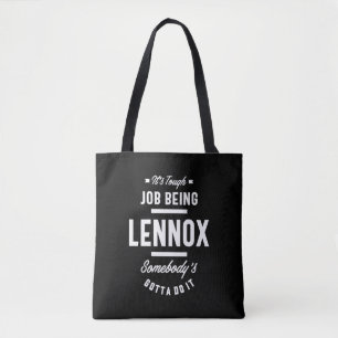 Lennox persoonlijke naam Birthday Tote Bag