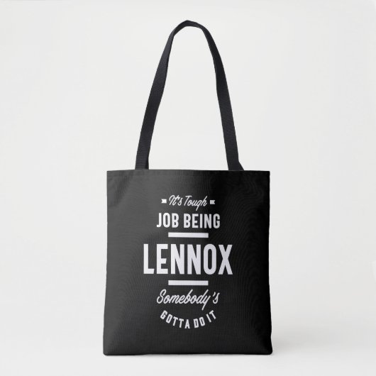Lennox persoonlijke naam Birthday Tote Bag (Voorkant)