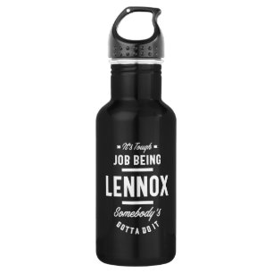 Lennox persoonlijke naam Birthday Waterfles