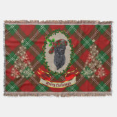 Lennox Scottie Dog kersttrow Blanket Deken (Voorkant)