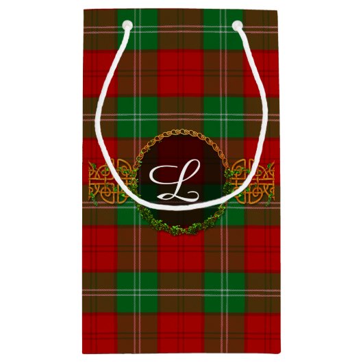 Lennox tartan en monogram klein cadeauzakje (Achterkant)