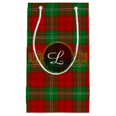 Lennox tartan en monogram klein cadeauzakje (Voorkant)