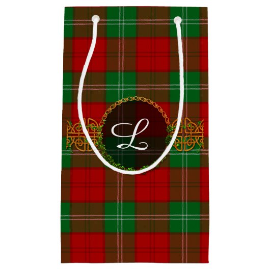 Lennox tartan en monogram klein cadeauzakje (Voorkant)
