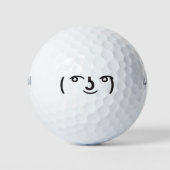 Lenny face memes ( ％ 22 0͜° ％ 2° 00 ) Text Emoji Golfballen (Voorkant)