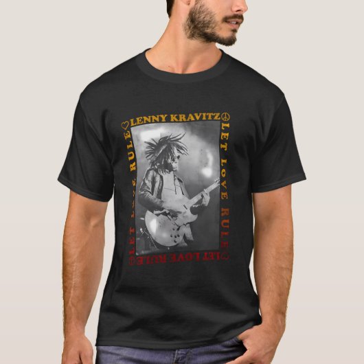 Lenny Kravitz â€"Let Love Rule gitaar T-shirt (Voorkant)