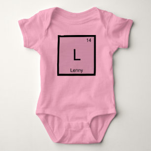 Lenny Naam Chemie Element Periodiek Systeem Romper