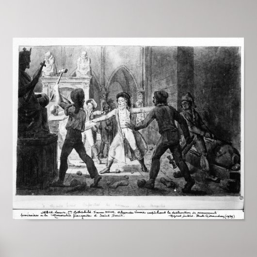 Lenoir verzet tegen de vernietiging van koninklijk poster (Voorkant)