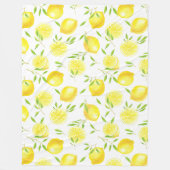 Lenons en bladeren vlooiendeken fleece deken (Voorkant)