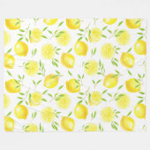 Lenons en bladeren vlooiendeken fleece deken (Voorkant (Horizontaal))