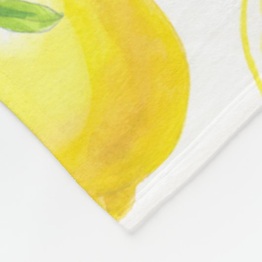 Lenons en bladeren vlooiendeken fleece deken (Hoek)