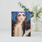 Lenore en de drie geverfde roven, originele kunst briefkaart (Staand voorkant)