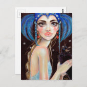 Lenore en de drie geverfde roven, originele kunst briefkaart (Voorkant / Achterkant)