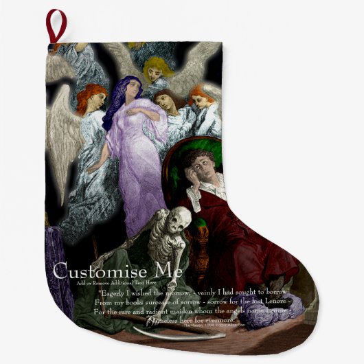 Lenore onder de Angels. Grote Kerstsok (Voorkant)