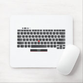Lenovo Thinkpad toetsenbord lay-out T-Shirt (Bewer Muismat (Met muis)
