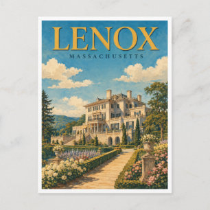 Lenox Massachusetts The Mount GeoSaga Briefkaart