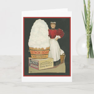 Lenox Soap en Woman Washing Kaart