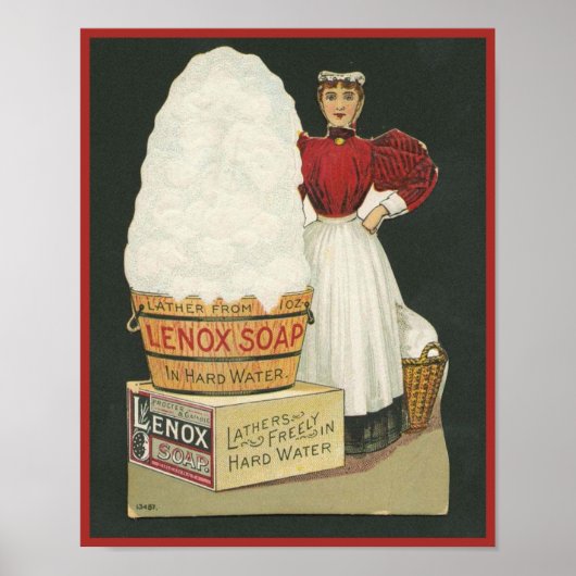 Lenox Soap en Woman Washing Poster (Voorkant)