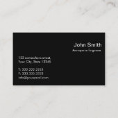 Lens Flare Aerospace Engineer Visitekaartje (Achterkant)