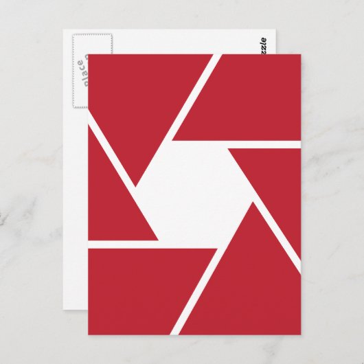 Lens grafisch ontwerp openen briefkaart (Voorkant / Achterkant)