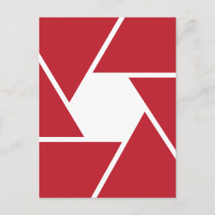 Lens grafisch ontwerp openen briefkaart