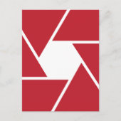 Lens grafisch ontwerp openen briefkaart (Voorkant)