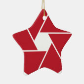 Lens grafisch ontwerp openen keramisch ornament (Rechts)