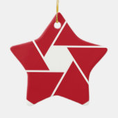 Lens grafisch ontwerp openen keramisch ornament (Voorkant)