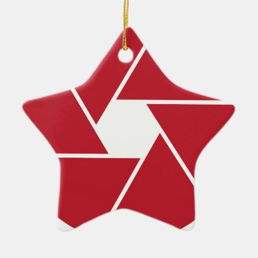 Lens grafisch ontwerp openen keramisch ornament (Voorkant)