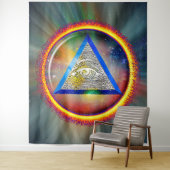 Lens Of Providence Wandkleed (In situ)