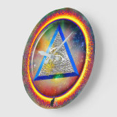 lens van de voorzieningenwandklok grote klok (Hoek)