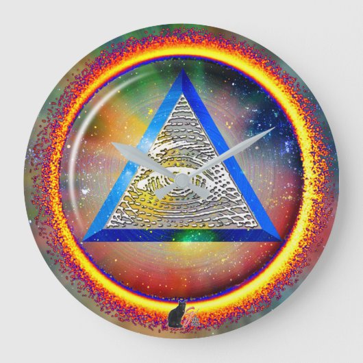 lens van de voorzieningenwandklok grote klok (Voorkant)