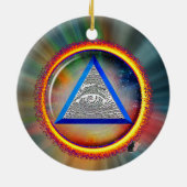 Lens van Geldigheid Keramisch Ornament (Achterkant)